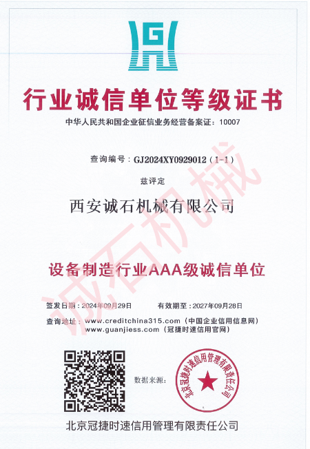 行業(yè)誠信單位等級證書